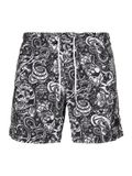 Urban Classics Tattoo Zwemshorts Mannen Zwart/Wit 3XL