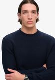 Superdry Getextureerde trui met ronde hals - Heren