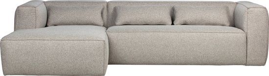 WOOOD Bean Hoekbank - Grijs - Links - 305 cm