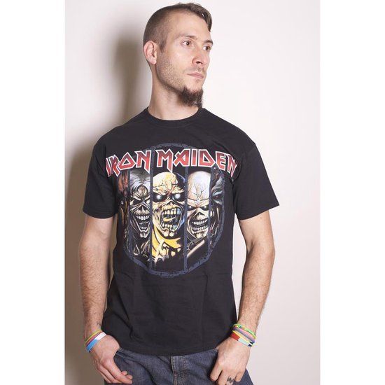 de.phononet Iron Maiden Eddie Evolution Heren T-shirt - Zwart - XXL
