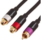 AmazonBasics PBH-22631 audio kabel 0,305 m RCA 2 x RCA Zwart, Goud, Roze, Rood, Wit