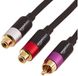 AmazonBasics PBH-22631 audio kabel 0,305 m RCA 2 x RCA Zwart, Goud, Roze, Rood, Wit