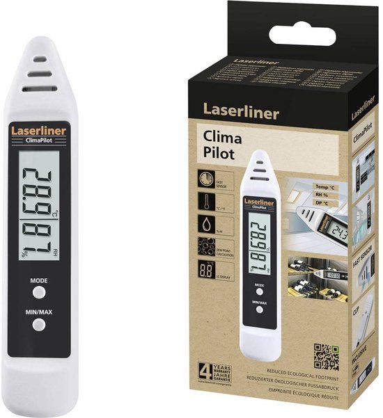 Laserliner ClimaPilot Datalogger voor luchtvochtigheid en temperatuur