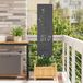 Écran de confidentialité de jardin anthracite 32 x 140 cm Acier laminé à froid
