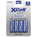 XCell XTREME FR6/L91 AA Batterij Lithium 1.5V 4 Stuks