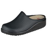 Berkemann Dames en Heren clogs Tec-Pro-Thordu donkerblauw Leer Unisex Sleehak Rubber 42