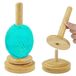 Porte-bobine en bois - Portable et rotatif - Enrouleur de fil avec roulement à billes - Bambou naturel