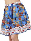 Superdry Vintage Embellished Mini Rok Blauw M Vrouw