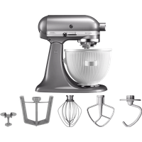 KitchenAid Artisan Mixer 5KSM125 Contourzilver + IJsbereider