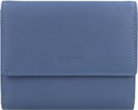 Esquire Leren Portemonnee Viktoria Wallet With Flap Dove Blue Lichtblauw