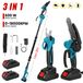 Takkenschaar - 600 W, snoeischaar - 3-in-1, steel telescopisch, snoeischaar - 2 accu's - compatibel met Makita