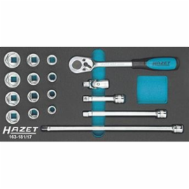HAZET Dopsleutelset 3/8 17-delig in 1/3 163-181/17