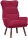 vidaXL Fauteuil Wijnrood Fluweel 69 x 74 x 93 cm