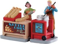 Lemax Kettle Corn Stand - Set of 2