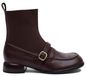 Maciejka Bottines femme cuir naturel marron avec talon bloc modèle K776602007XXA