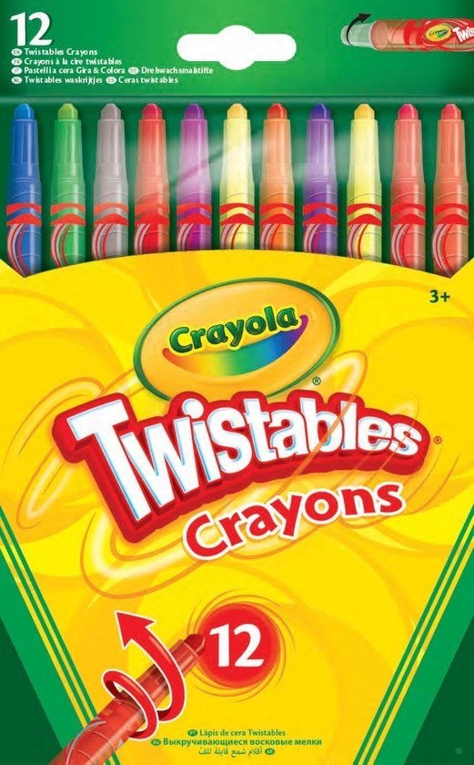 Crayola Draaibare Wasco's - 12 Stuks