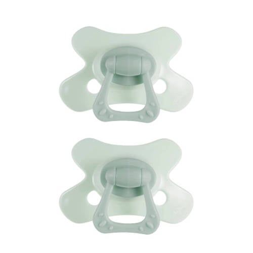 Difrax GEMS Fopspeen Lichtgroen 6+ maand (2 stuks)