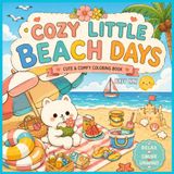 Cozy Little Beach Days: Cute Animal Friends, Relaxing Seaside Scenes & Charming Beach Moments