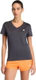 Adidas Performance Workout Essentials T-shirt à encolure en V - Femme - Noir