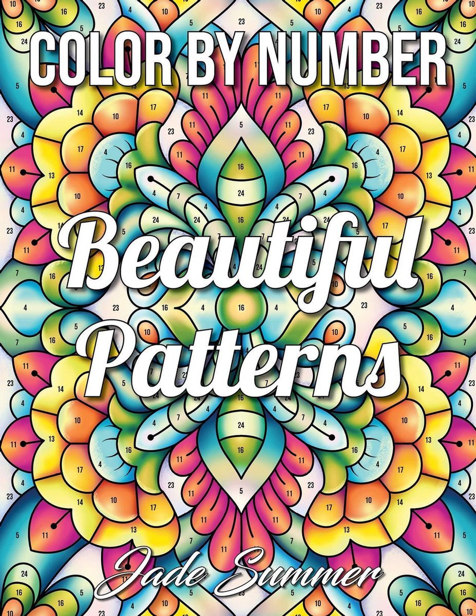Jade Summer Color by Number Beautiful Patterns Coloring Book -