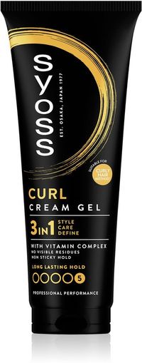 Syoss Curl- Control Cream Gel - Haarstyling - Perfecte Kurldefinitie - Hydraterend - Curly Girl Method - 48u Style-controle - Krullend Haar - Voordeelverpakking - 6x250 ml