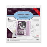 Adhesive 3L Adhesive Sheets Clear 12x12 5pk
