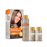 KATIVA Braziliaanse Keratine Behandeling met Hyaluronzuur – 12 Weken Glad Haar – Zonder Formaldehyde – Anti-Frizz – Arganolie & Plantaardige Keratine