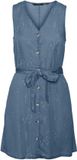 VERO MODA VMVIVIANA SL SHORT DRESS GA Robe Femme Bleu S