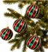 Holly & Jolly Kerstballen - 12x - rood en groen - 8 cm - kunststof - kerstversiering