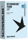 Schwalbe chambre à air SCV15 28 pouces ETRTO 23/30-622/630 Clik Valve valve 80mm Noir