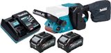Makita BS 001 GM201 Bandschuurmachine sans fil 40 V max. 76 x 533 mm sans balai + 2x batterie 4.0 Ah + chargeur