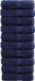 vidaXL Premium washandjes SOLUND 10 stuks marineblauw 30x30 cm 600 g/m²