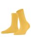 FALKE Cotton Touch eenkleurig katoen sokken dames geel - maat 39-42