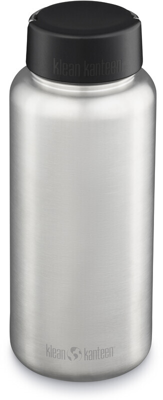 Klean Kanteen Klean Kanteen Wide Fles 1182ml met brede lusdop, zilver  2023 BPA-vrije Bidons