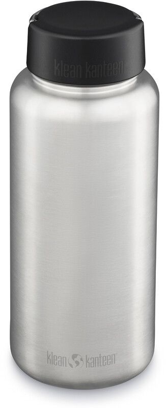 Klean Kanteen Wide - Fles - 1182ml - Zilver - Met brede lusdop - BPA-vrij - 2023
