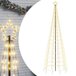vidaXL LED-kerstboom - met - spikes - 300 cm - Warmwit