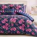 Juicy Couture Bed in een tas Dekbedset, Polyester, Marineblauw/Roze Rozen, Twin