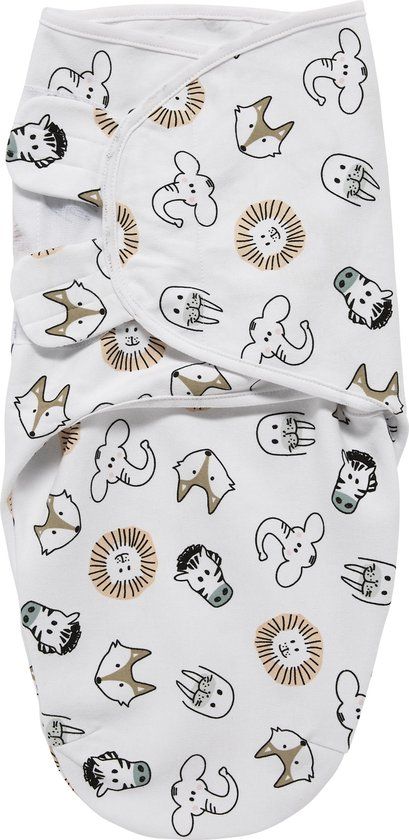 Meyco Animal Swaddle Inbakerdoek - Multicolour - 4-6 Months