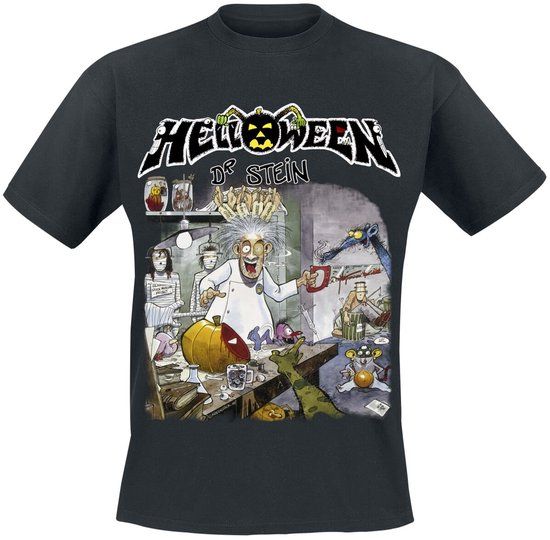 Helloween Dr. Stein Heren T-shirt - Zwart - 4XL