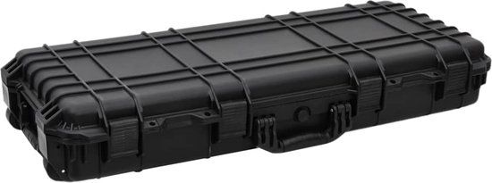 vidaXL Flightcase op wieltjes 96x42x16 cm PP zwart