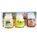 Candle-Brothers Geurkaarsen set in glas met deksel | Beach Bar | 3 als cadeauset | kleine (kokosnoot, citroen en tequila Sunrise) | cadeauset voor Moederdag