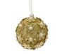 Kerstbal foam bloemen 8 cm goud