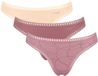 Sloggi 3-pack Go Crush string dames - Oudroze / XS