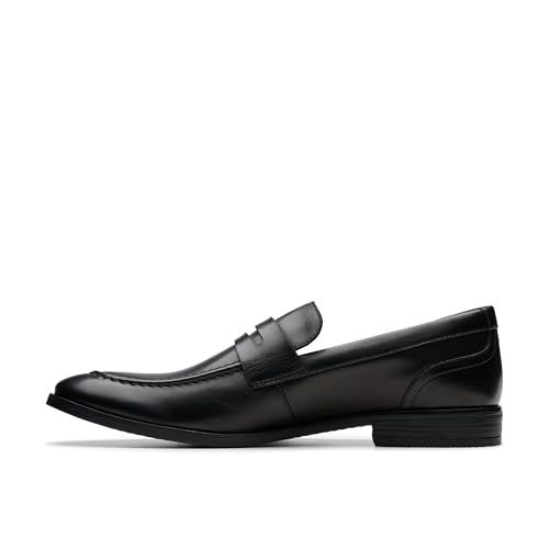 Clarks Brandon Step Mens Black Leather, 10