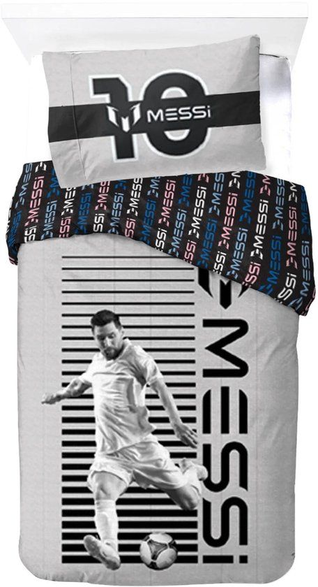 4KidsOnly Messi dekbedovertrek 140x200 cm Katoen Meerkleurig Kinderen Unisex