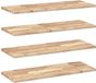 vidaXL Zwevende planken 4 stuks 100x30x2 cm onbehandeld massief acacia