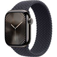 Apple Watch Gevlochten solobandje - Maat 4 - Midnight