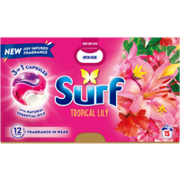 Surf 3-in-1 Tropische Lelie Wasdozen - 15 stuks.