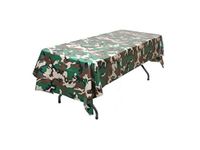 Oojami Set van 4 camouflage plastic tafelkleed camouflage tafelkleed - 54" x 108"