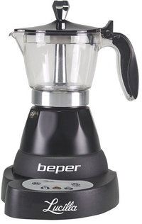 Beper BC.041N Half Automatische Espressomachine - 3 Kopjes - Zwart